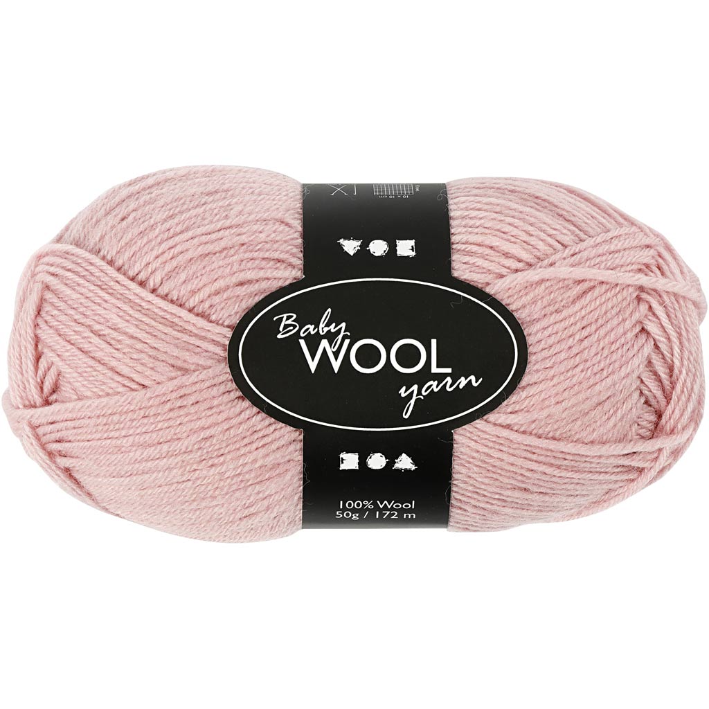 Creativ company babygaren dusty roze, 172m