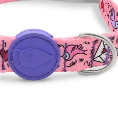 Morso Halsband hond gerecycled lief tweet roze