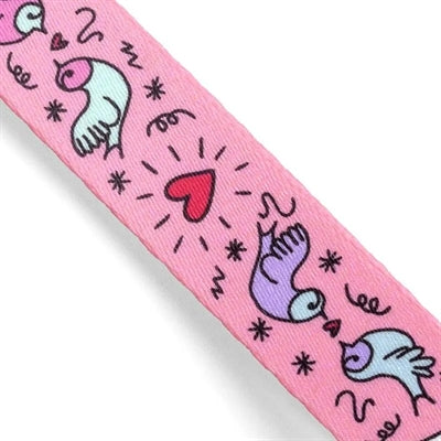 Morso Halsband hond gerecycled lief tweet roze