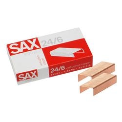 Nietjes sax rood 24 6 koper 1.000 stuks 30 vel