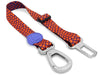 Morso dog seatbelt recycled urban lizard red