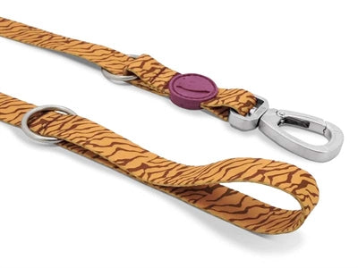 Morso Hondenriem verstelbaar gerecycled jungletrommel oranje