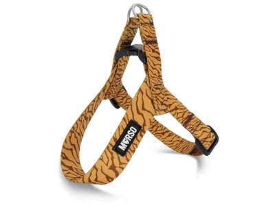 Morso mini hondentuig verstelbaar gerecycled jungletrommel oranje