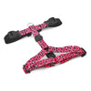Morso dog harness H-harness recycled bubble leo pink