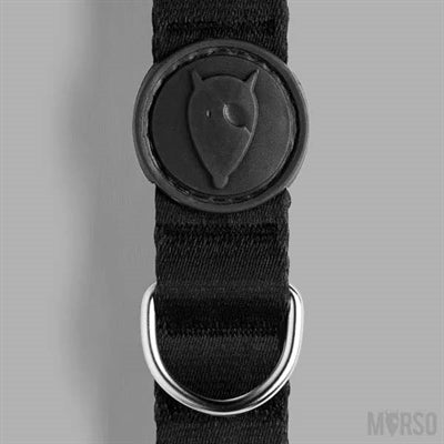 Morso halsband hond gerecycled puurheid zwart