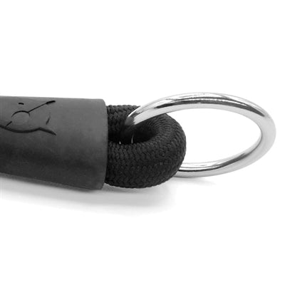 Morso Halve slip halsband hond zacht touw gerecycled zwart zwart