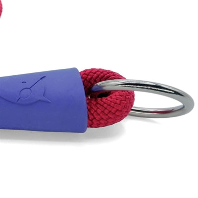 Morso Halve slip halsband hond normaal touw gerecycled rood fluweel rood
