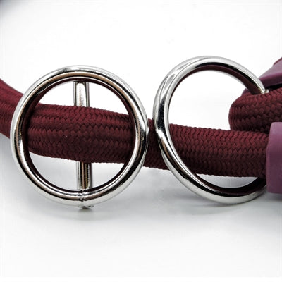 Morso Halve slip halsband hond zacht touw gerecycled paars paars