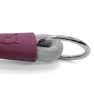 Morso Halve slip halsband hond zacht touw gerecycled grijs grijs