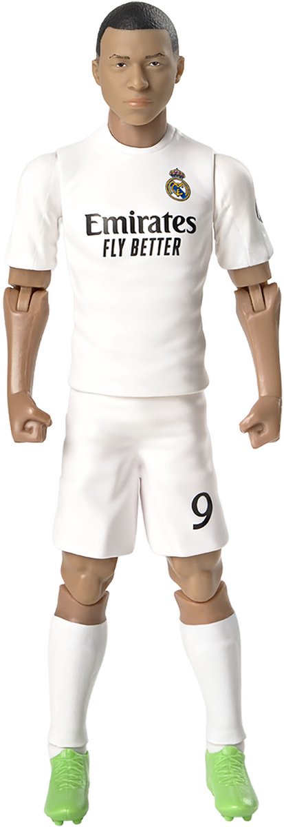 Sockers voetbalfiguur real madrid kylian mbappe, 20cm