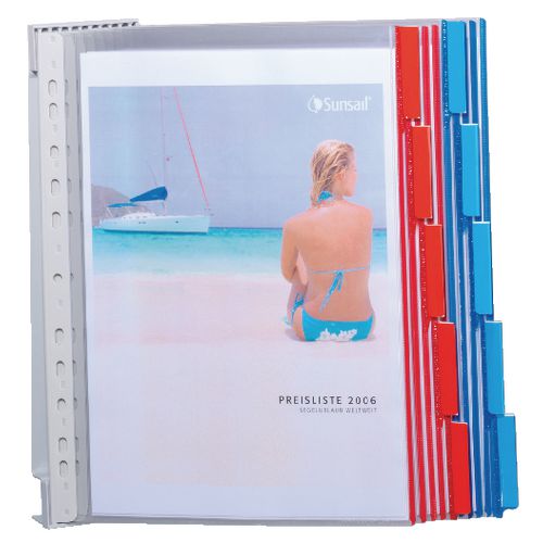 Wanddisplaysystemen durable 569100 blauw, rood 1 stuk