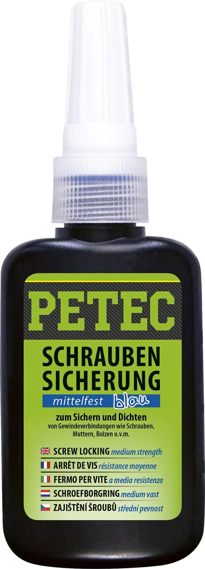 Petec schraubensicherung screw retention 50g medium strength blu