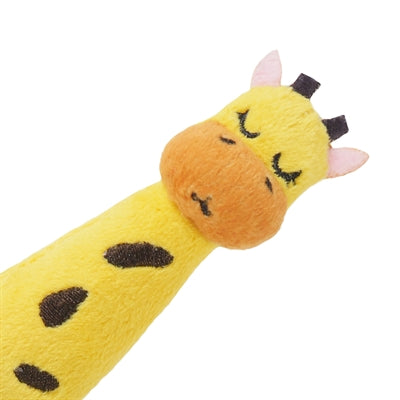 Palissander Grijpspeelgoed giraffe met knisper milieuvriendelijk gerecycled