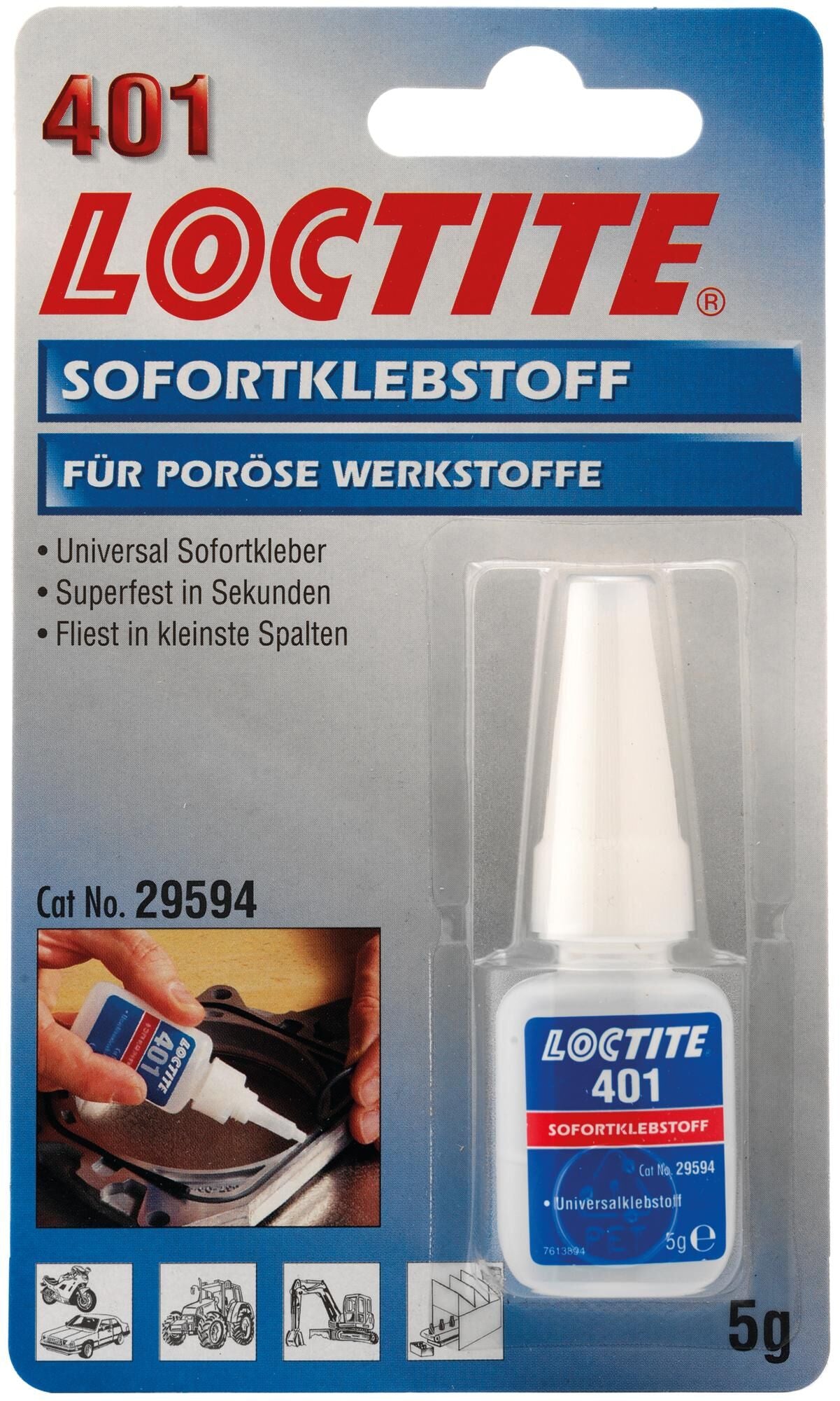 Loctite universele lijm 401 second adhesive 401 tube 5 gr