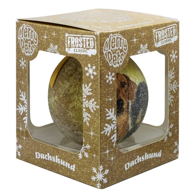 Plenty Gifts kerstbal mat teckel goud
