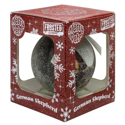 Plenty Gifts kerstbal mat duitse herder zilver