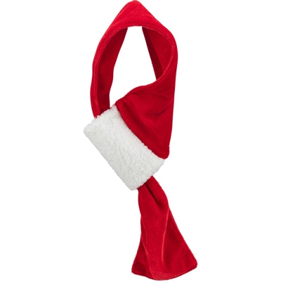 Trixie kerstsjaal fluweellook rood wit