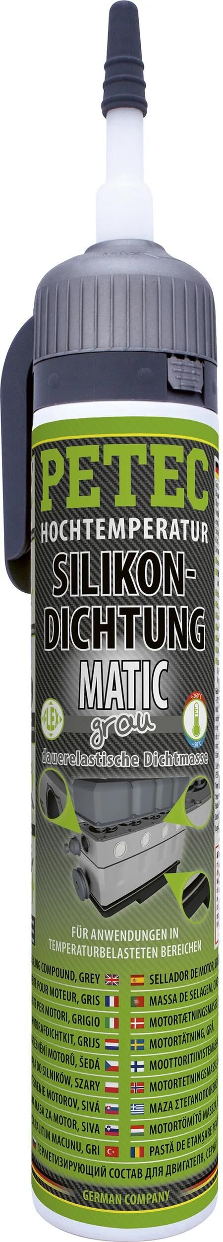 Petec afdichtpasta silicone seal matic sd 200 ml gray