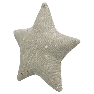 Trixie xmas speelkussen ster met catnip katoen beige