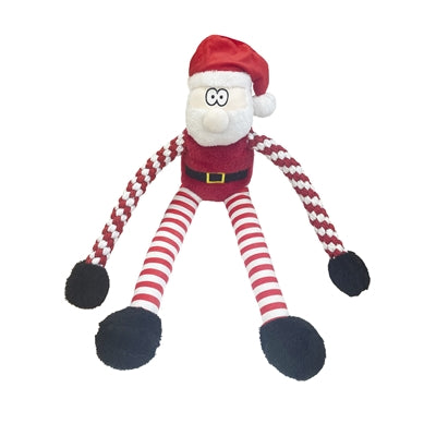 Vrolijke, gestreepte kerstman