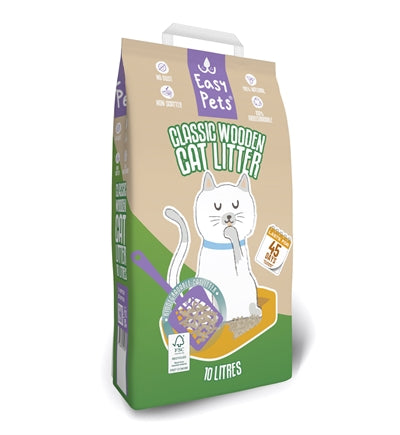 Easypets Biologisch afbreekbare houtkorrels kattenbakvulling