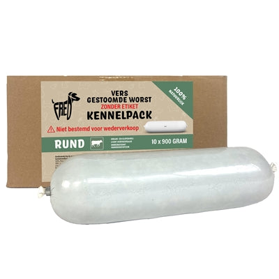 Freds Gestoomd vers vlees slechtste kennelpack rund tarwe en glutenvrij