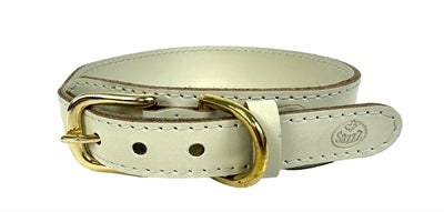 Sazzz Halsband hond pionier leer creme