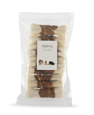 Petstyle living geperste bot wit met eend