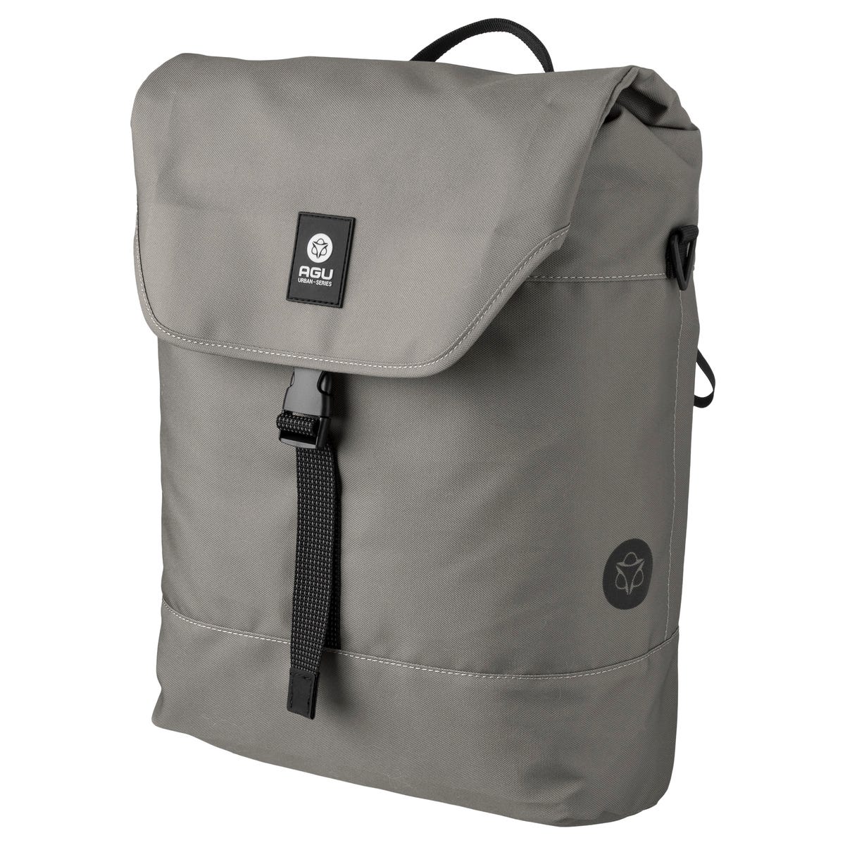 Dwr enkele fietstas urban elephant grey click'ngo