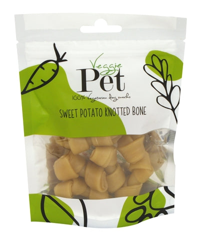 Veggie pet zoete aardappel knoopbot
