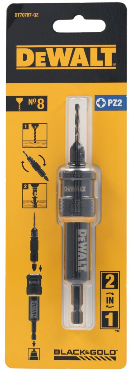 Dewalt flip drive - boren en schroeven set - 8mm - snel wisselen