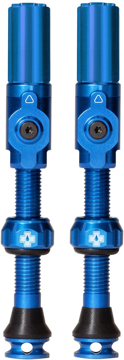 Muc-off tubeless ventiel big bore hybrid large blue auto schrã¤der ventiel 45mm