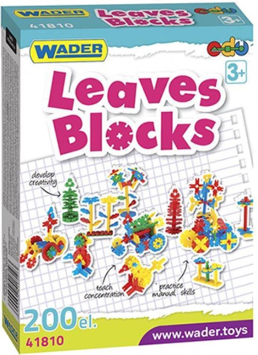 Wader bouwsysteem laat blokken 200 delig