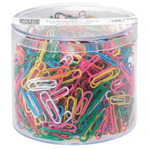 Paperclips wedo 26 mm kleurenassortiment