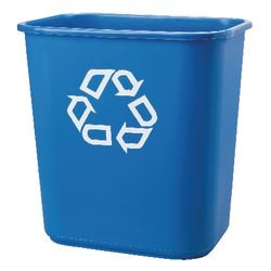 Afvalbak rubbermaid fg295673 26,6l blauw