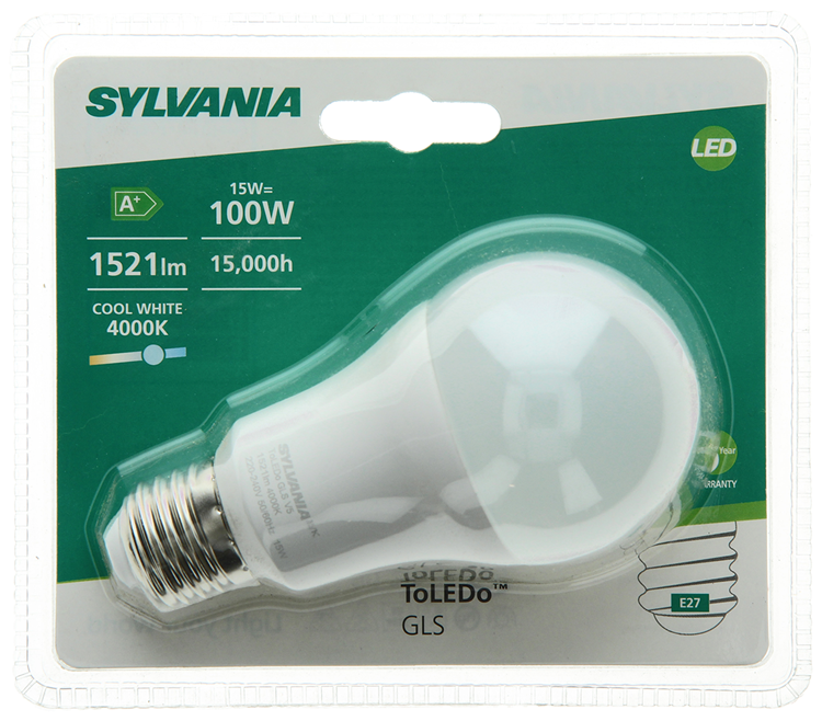 Sylvania 1056558 - syl peer kw e27 mat 1521lm 15w=100w | 6 stuks