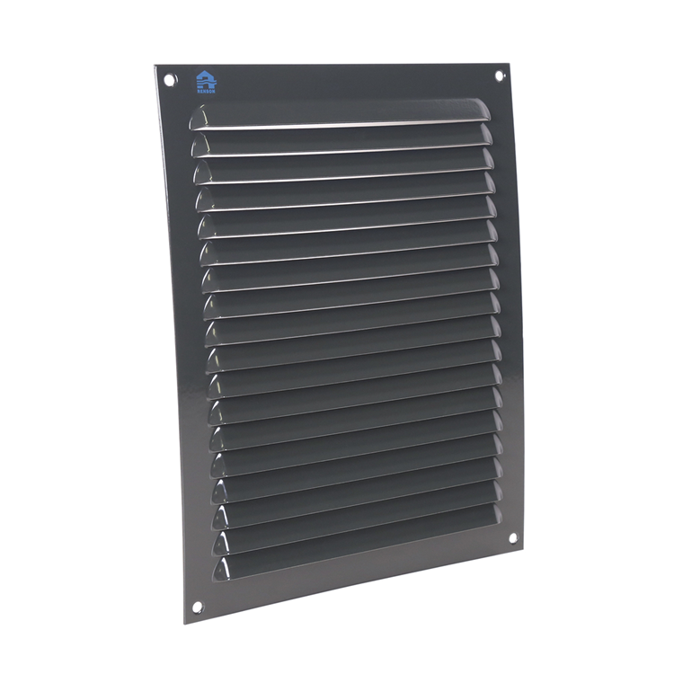 Renson 1062429 - opb.schoepenrooster plat alu 436 (200x250) structuur 7016 | 10 stuks