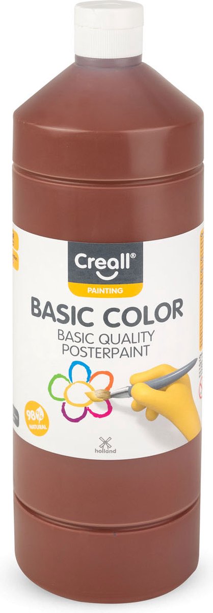 Creall school paint dark brown, 1 liter