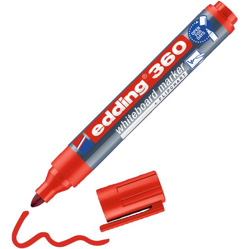 Edding whiteboard marker 360 1,5-3mm rood