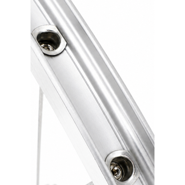 Abi voorwiel 28 inch zac 2000 - aluminium naaf - zilver