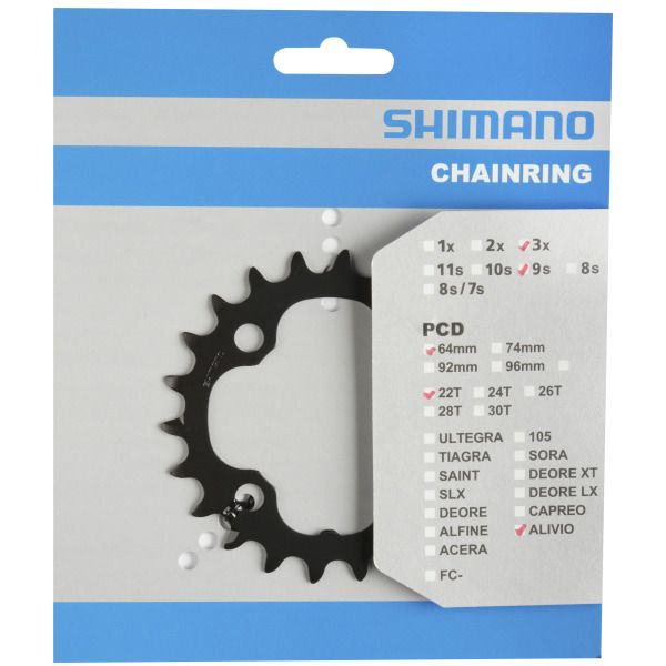 Shimano Kettingblad 22T Deore Fc-M590 Zwart
