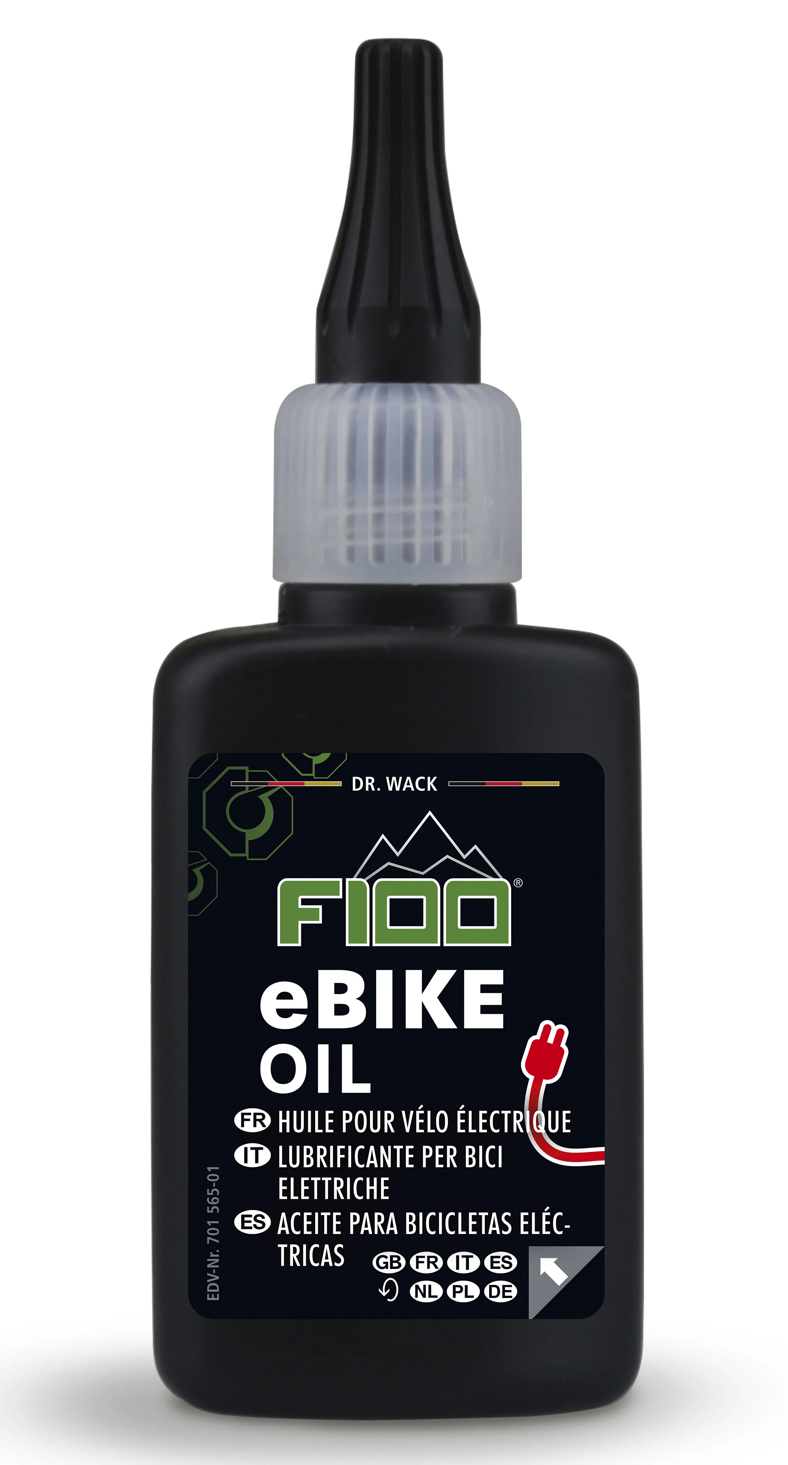 Huile pour vélo électrique DR.WACK F100 lubrifiant pour vélo électrique - flacon compte-gouttes à 50ml