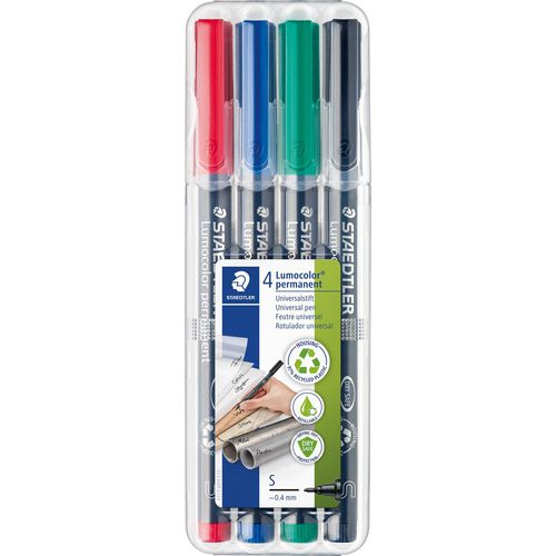 Staedtler niet permanente ohp marker lumocolor kleurenassortiment 0,4 mm