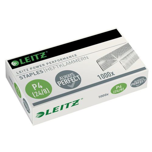 Leitz nietjes zilver 24 8 staal 1.000 stuks 40 vel
