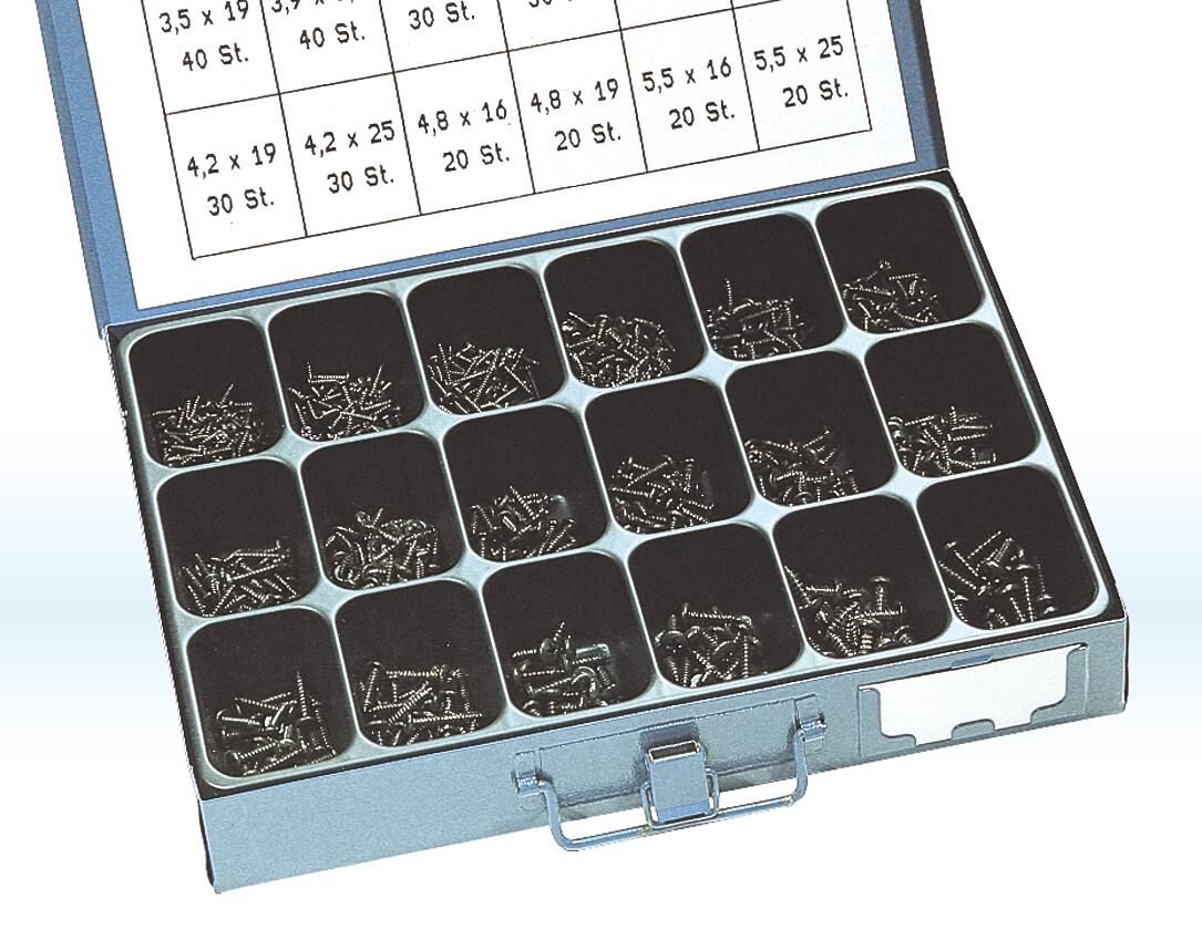 Dresselhaus plaatschroeven assortiment sort.blechschtauben din 7981 galvanized