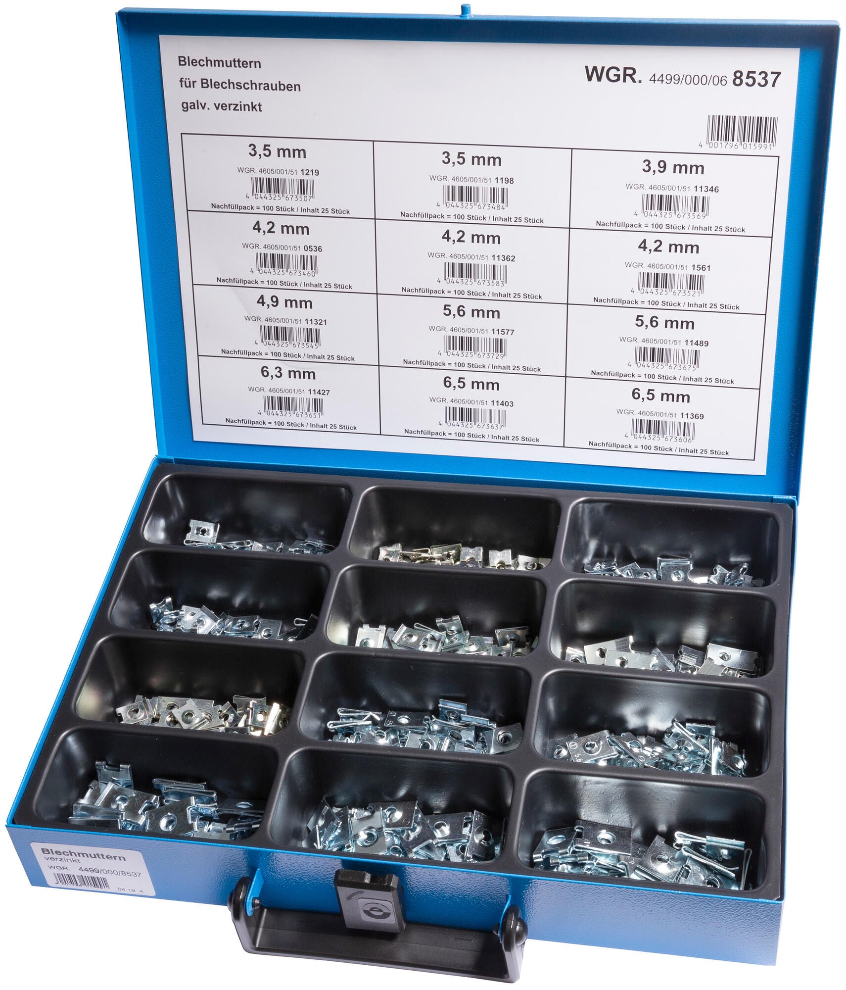 Dresselhaus plaatmoeren assortiment