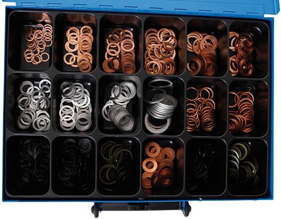 Dresselhaus afdichtring assortiment sort.washers universal