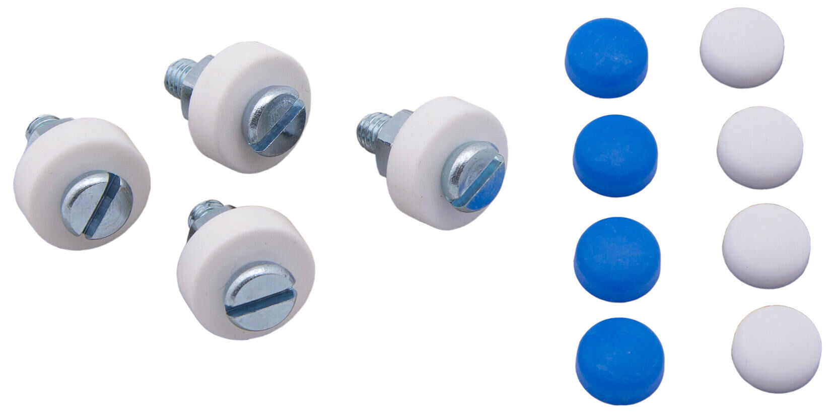 Dresselhaus kentekenplaatschroef assortiment sb-mix license plate number sb-m 6x20 caps(blue+white)