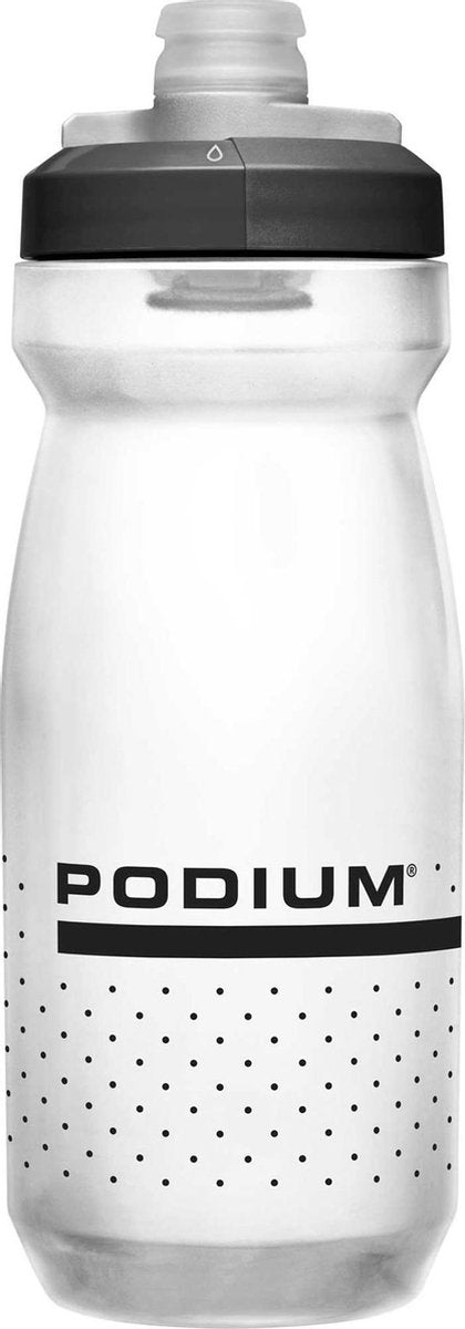Camelbak bidon - wit (transparant) - zwart