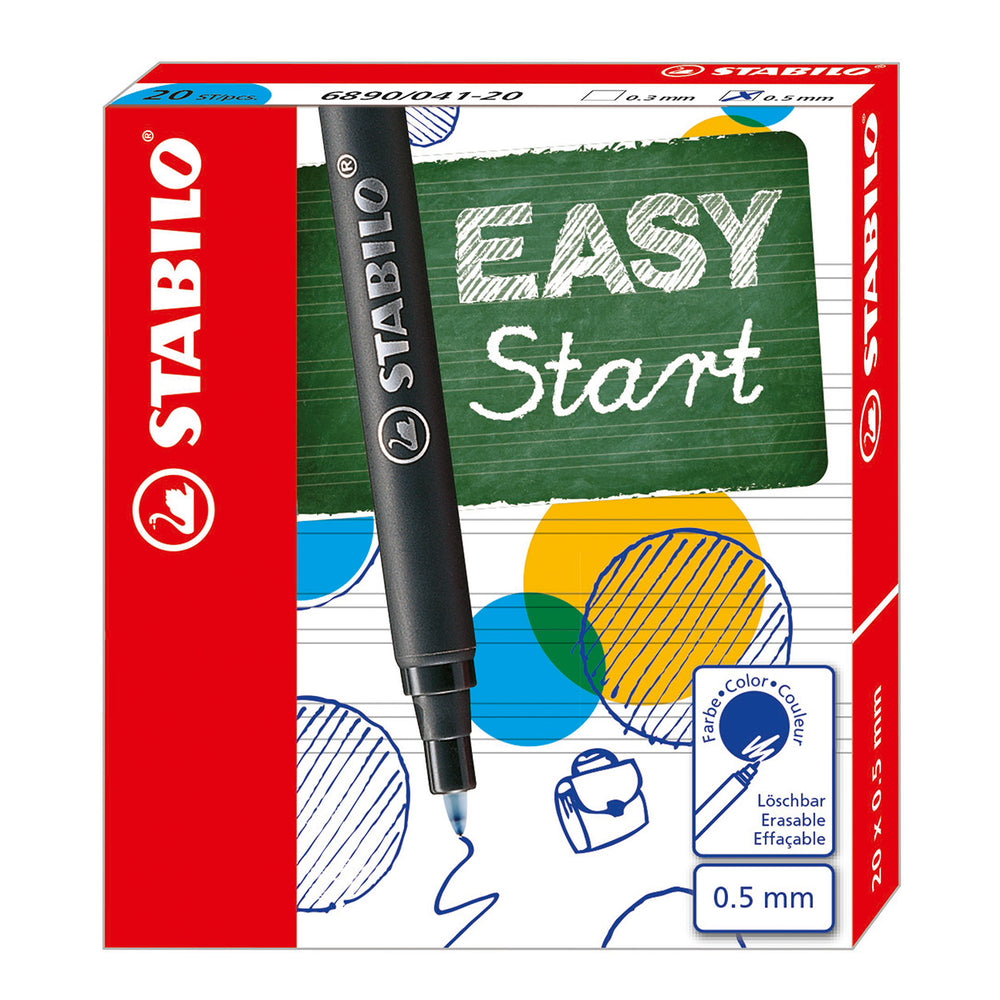 Stabilo easyoriginal - penvulling - medium 0,5 mm - doos met 20 stuks